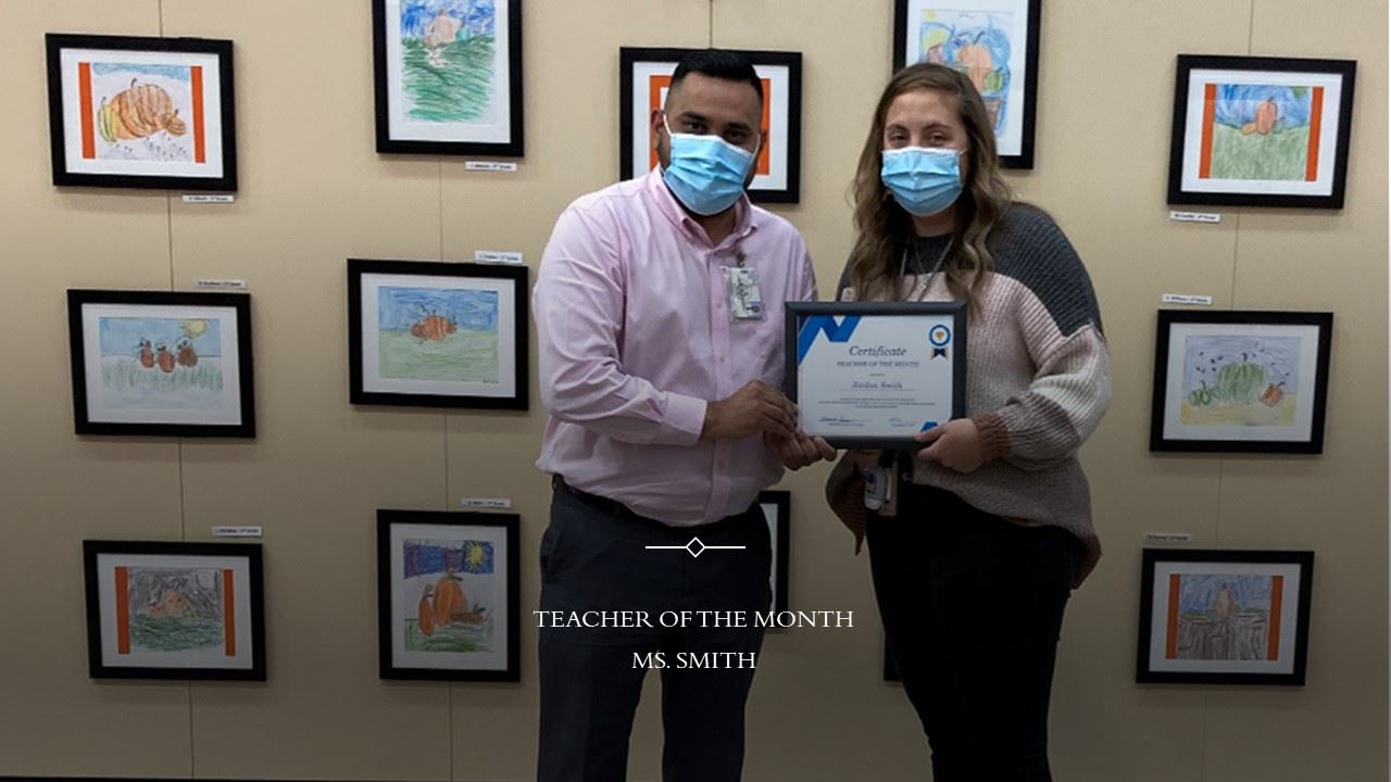  Teacher-of-the-month Ms. Smith